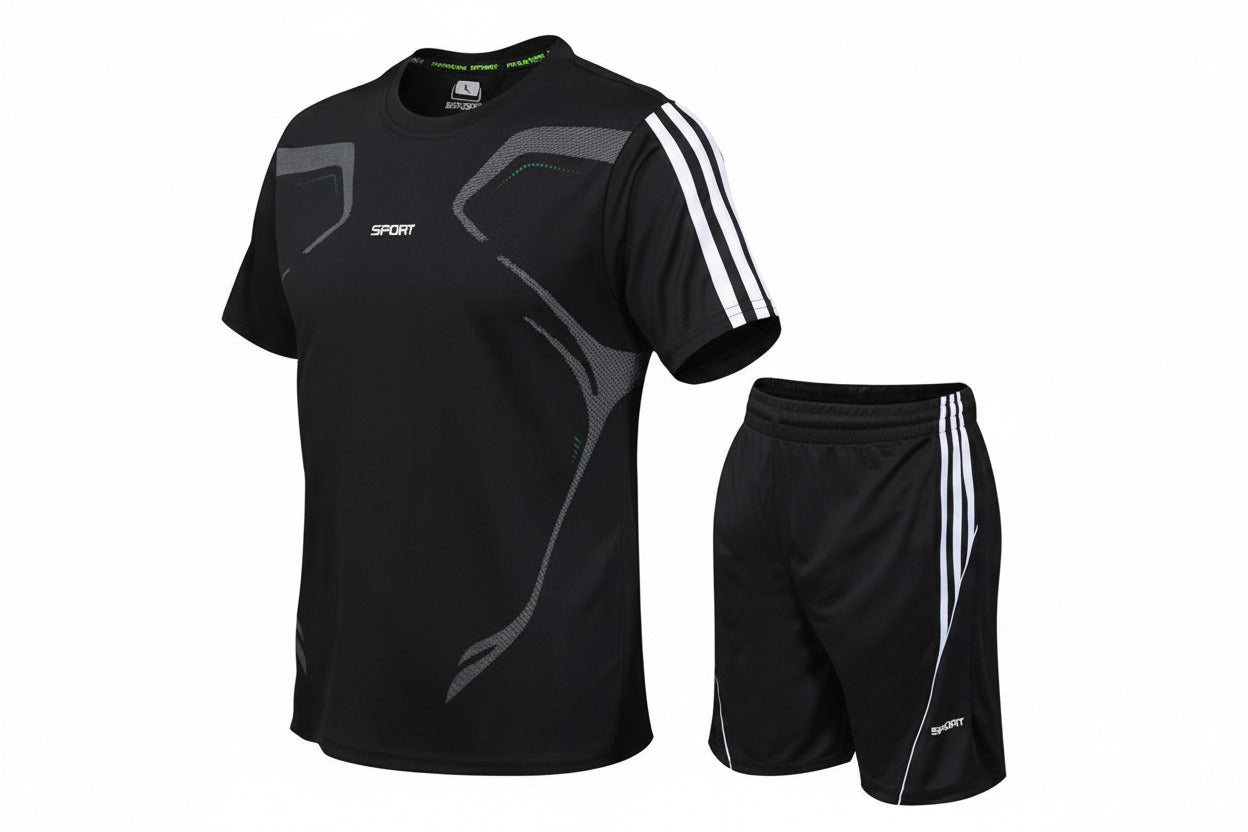Tuta Uomo Fitness e Running – Completo Sportivo Tecnico Palestra