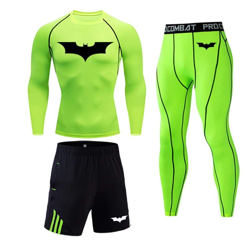 Tuta Sportiva Uomo Aderente Fitness | Completo Palestra Uomo Slim Fit