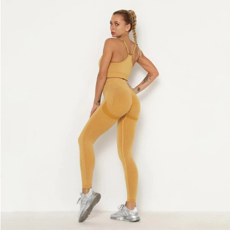 Set Sportivo Donna Seamless Palestra | Completo Fitness Donna Vita Alta