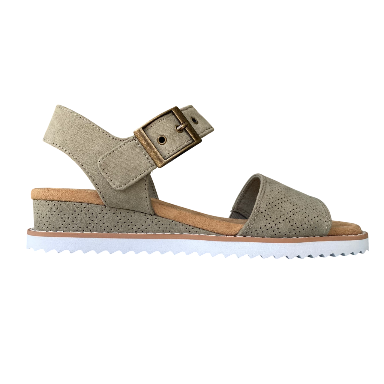 Skechers sandalo da donna BOBS Desert Kiss Serendipitous 114147/OLV oliva