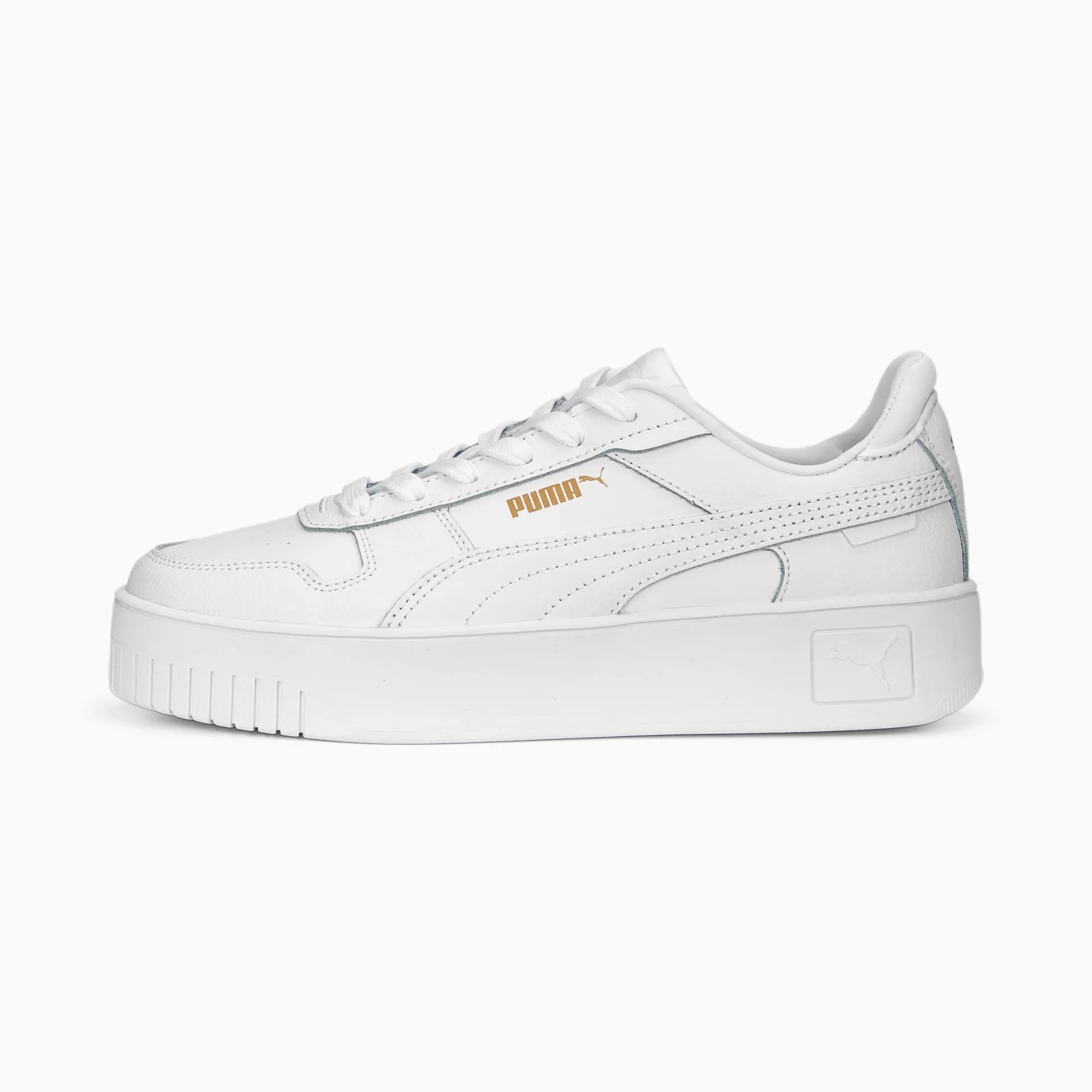 Puma Women's Carina Street Sneakers 389390-14 White Gold