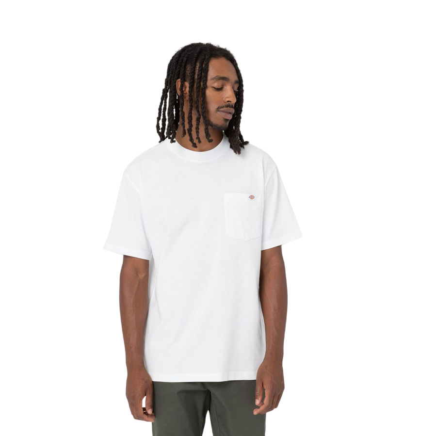 Dickies maglietta manica corta con taschino da uomo Luray DK0A4YFCWHX1 bianco