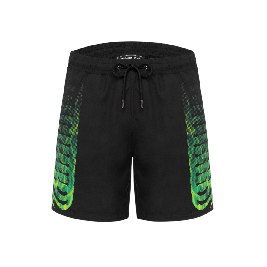 Propaganda costume da bagno a pantaloncino da uomo Ribs 25SSPRBR466 nero-verde