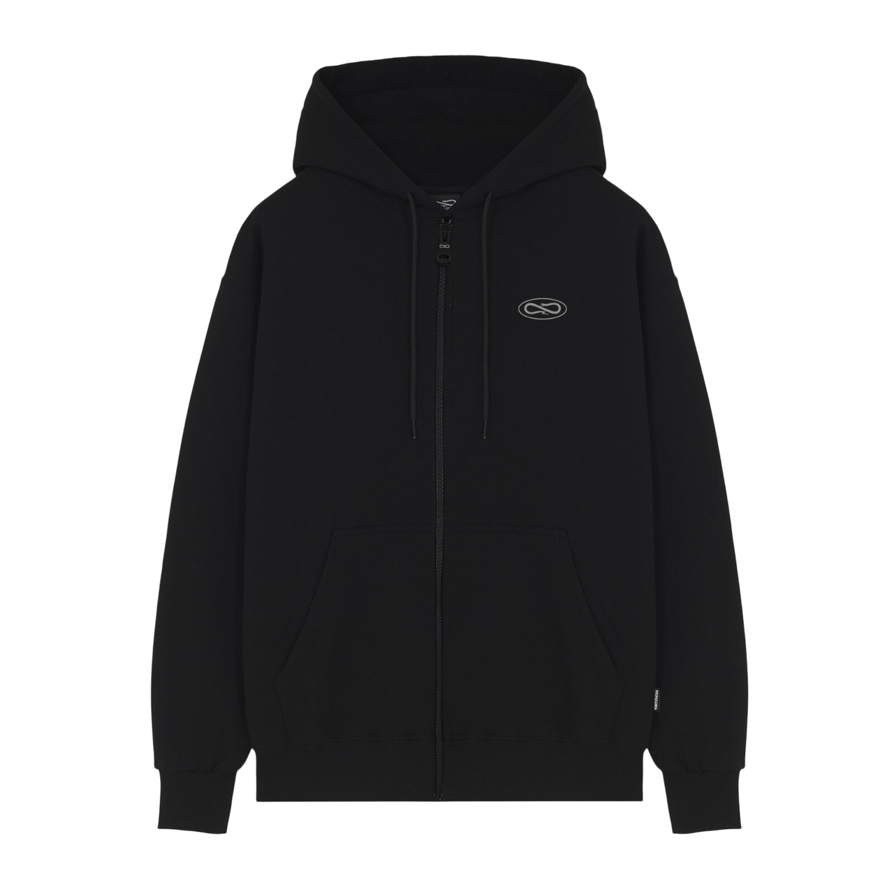 Propaganda felpa con cappuccio e cerniera intera da uomo Logo Atom 25SSPRFE307 nero