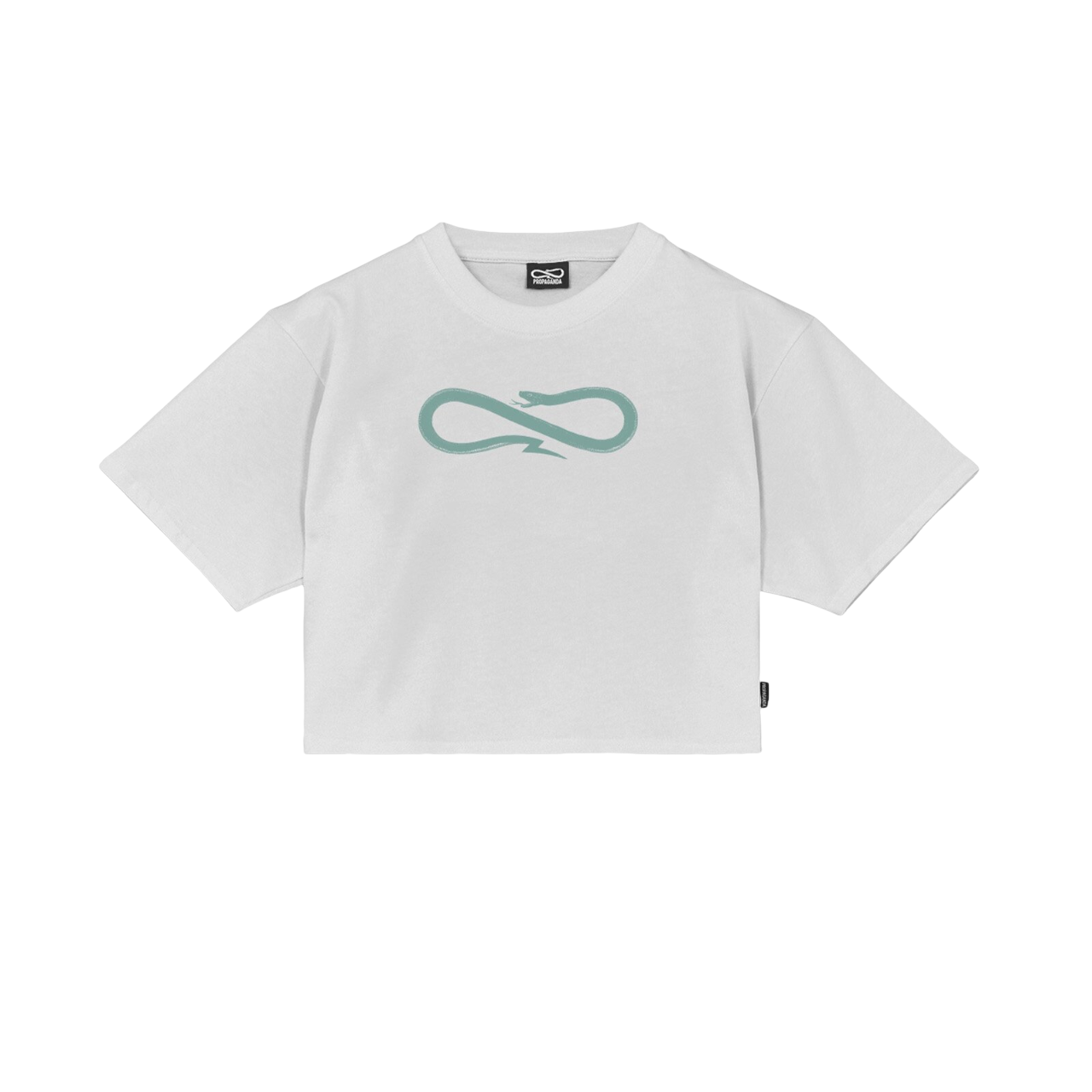 Propaganda maglietta cropped manica corta Logo Classic 25SSPRTS964 bianco