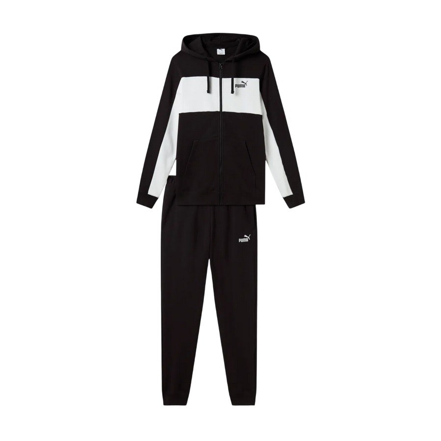 Puma Men's Block Hoodie Tracksuit 688965-01 Black
