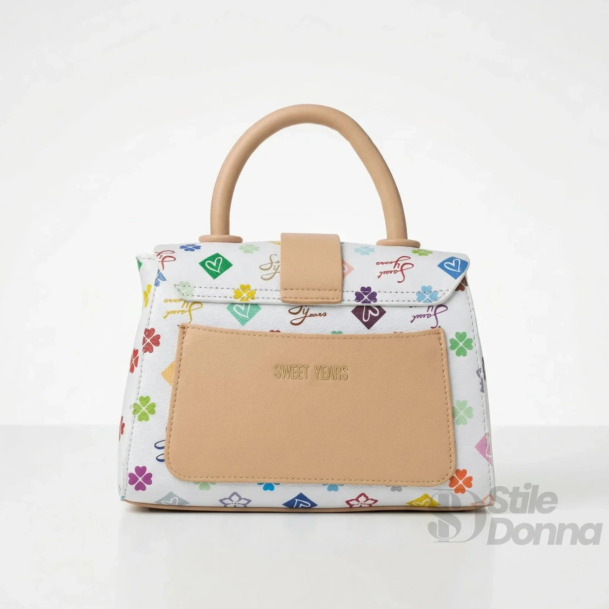 Sweet Years Mini Borsa a Tracolla in Ecopelle con Stampa Floreale