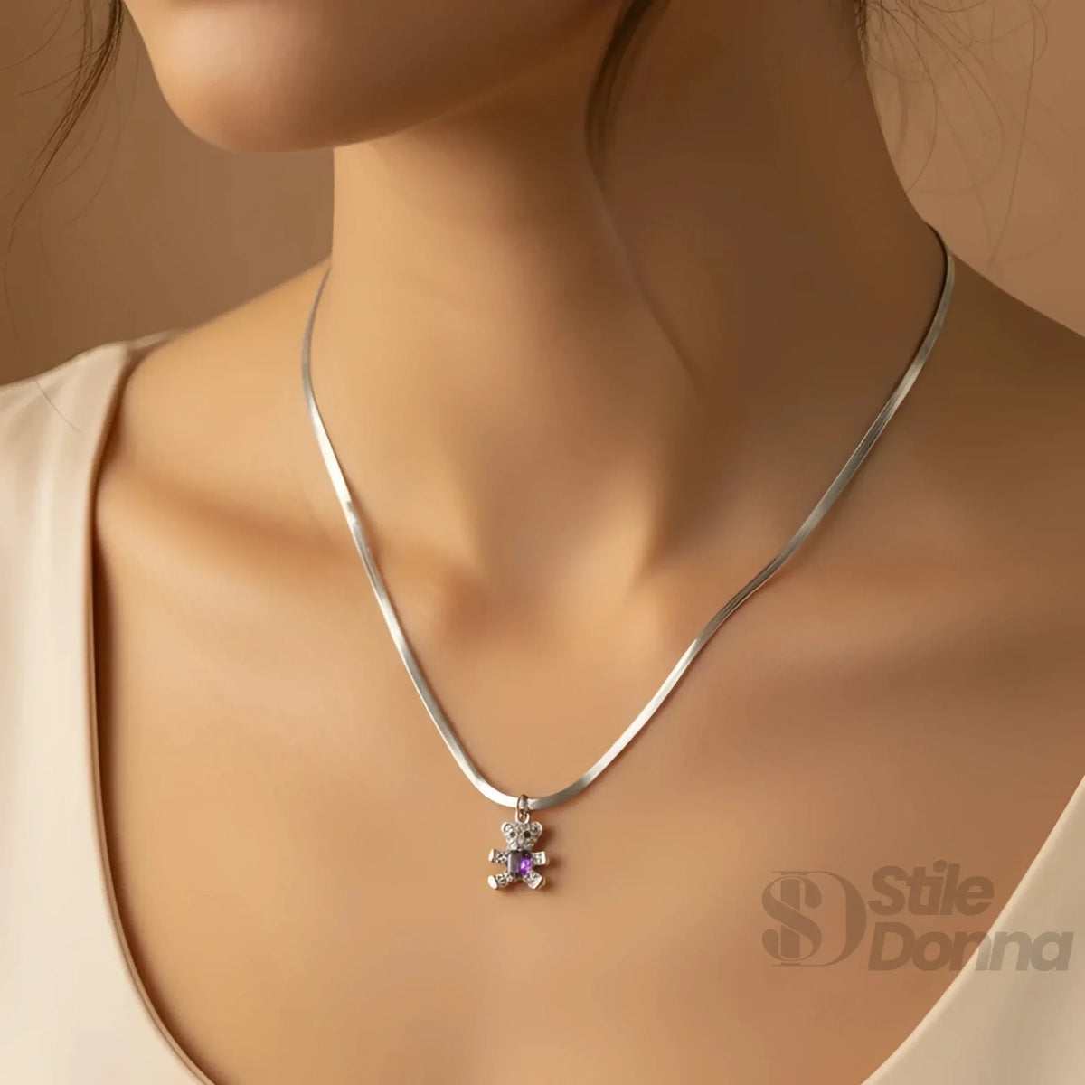Sweetheart Collana con Ciondolo Orsetto
