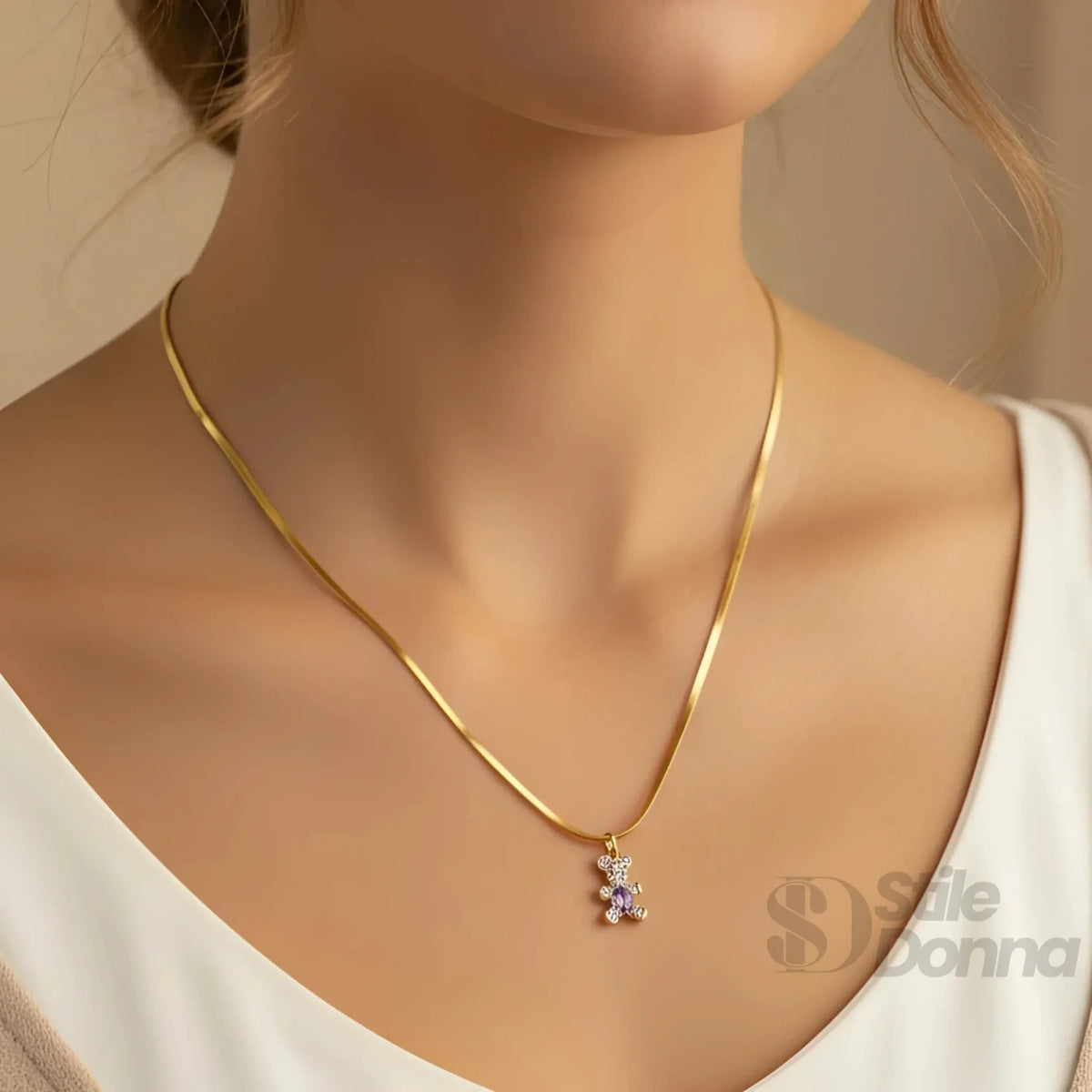 Sweetheart Collana con Ciondolo Orsetto