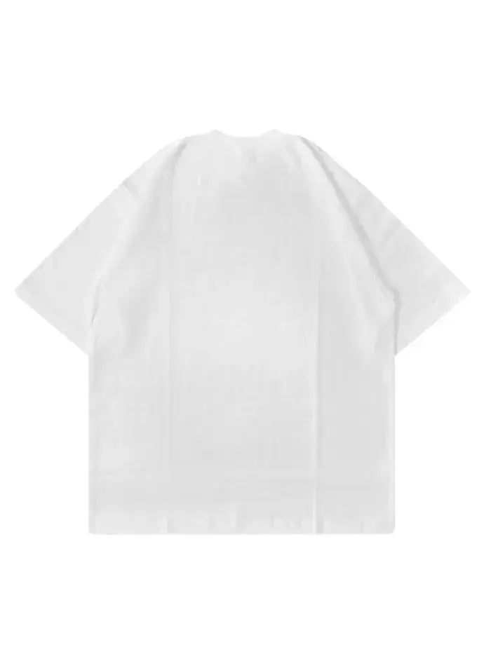 T-Shirt Bad Chose Bianca 200gr Oversize Cotone Made in Italy
