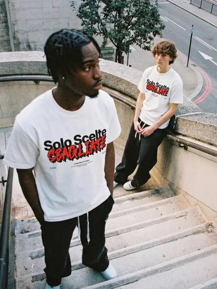T-Shirt Bad Chose Bianca 200gr Oversize Cotone Made in Italy