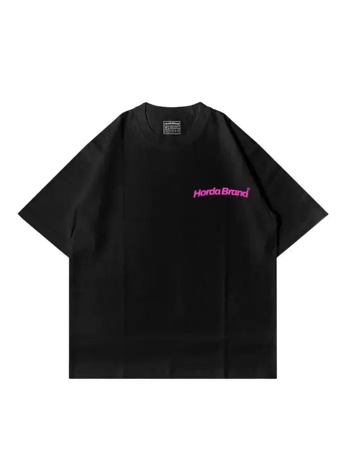 T-Shirt Nera Boxy Fit Oversize 100% Cotone Made in Italy Never Had