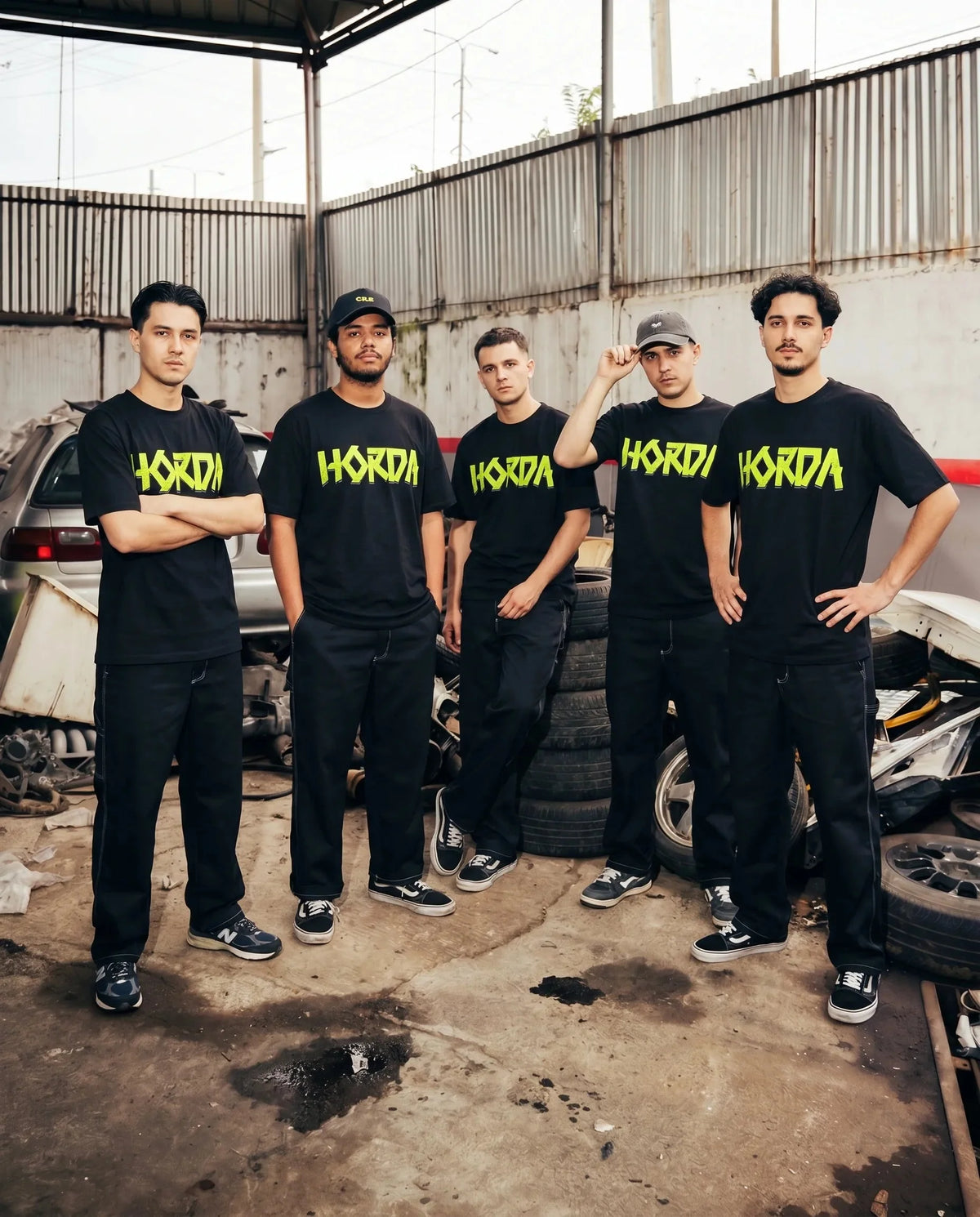 T-Shirt Tapeflow Black Boxy Fit 220 GSM  Horda Brand