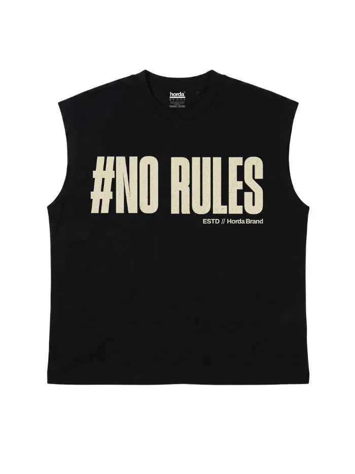 T-Shirt Nera 220gr Oversize Cotone Made in Italy No Rules