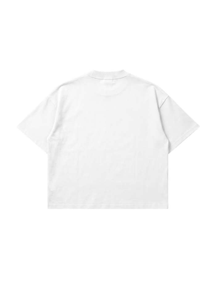 T-shirt Bianca Boxy Fit 200gsm "First Line" - Horda Brand