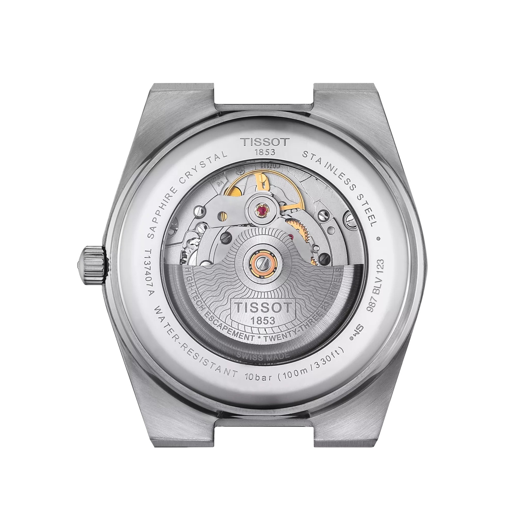 Tissot PRX Powermatic 80 T137.407.11.091.00 – Orologio automatico verde 40 mm, cassa acciaio, vetro zaffiro, fondello a vista