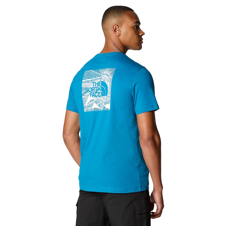 The North Face Men's Redbox NF0A87NVRBI Short Sleeve T-Shirt Adriatic Blue