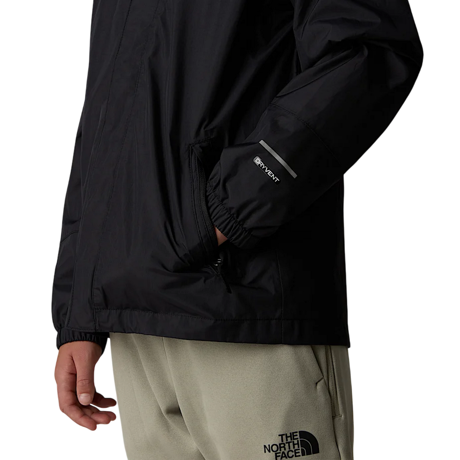 The North Face junior Antora NF0A8A48KX7 black rain jacket