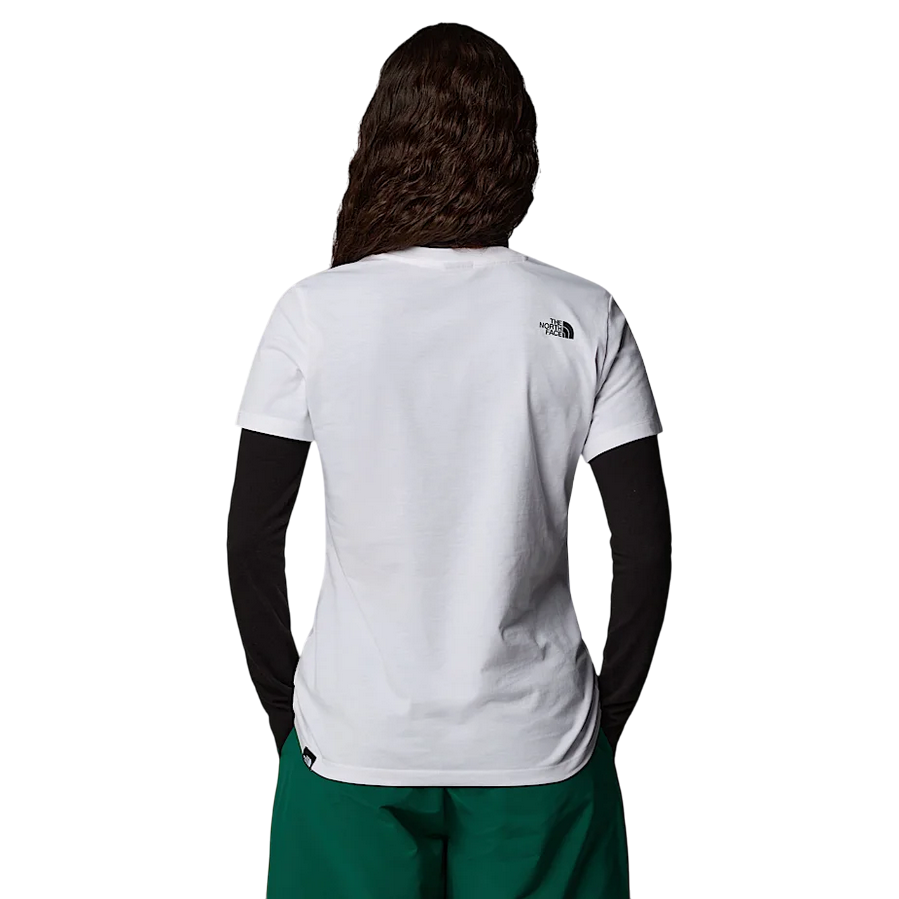 The North Face Women's Easy NF0A8A6DFN4 White Short Sleeve T-Shirt