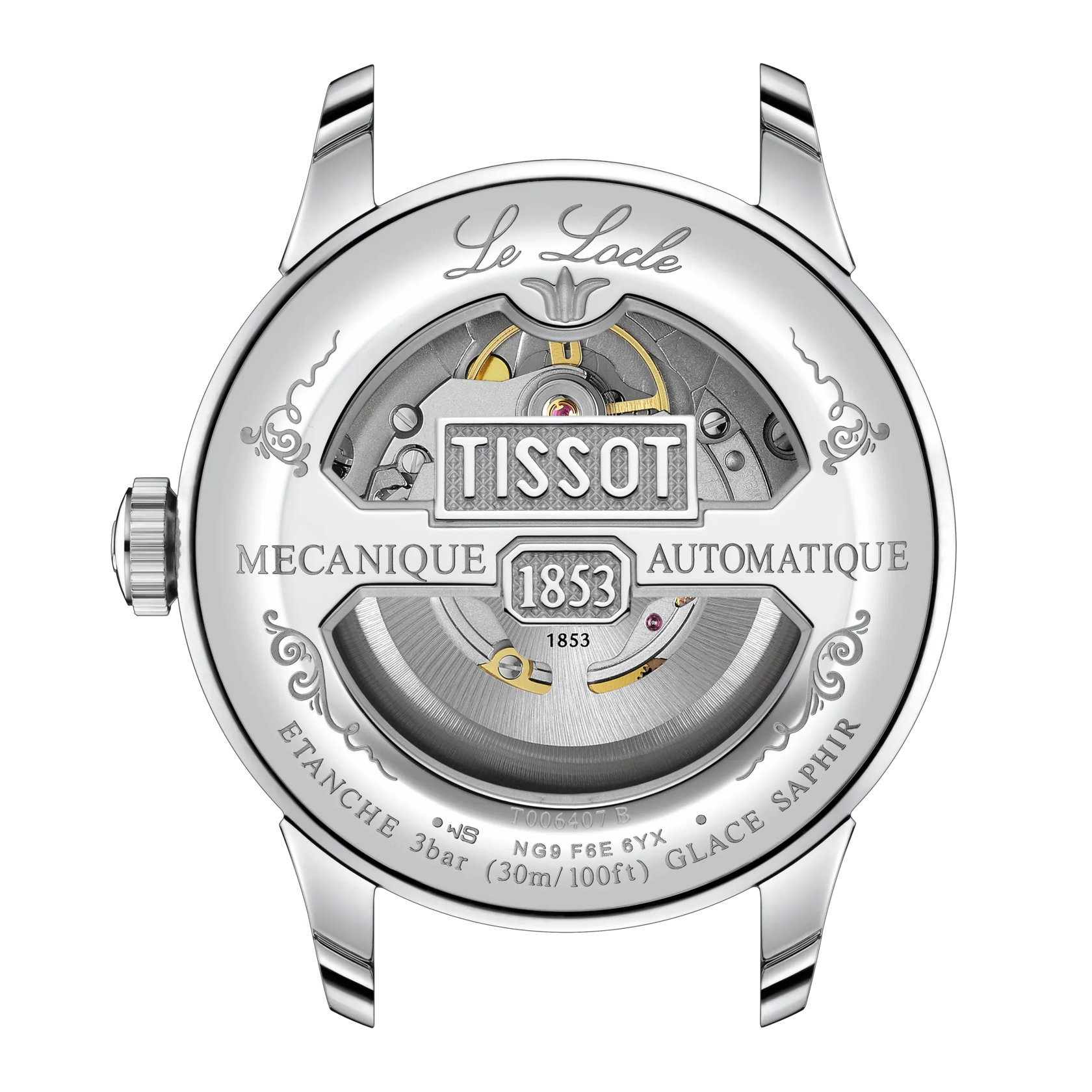 Tissot Le Locle Powermatic 80 – Automatico Swiss Made, nero, 39.3mm – Cod. T006.407.11.053.00