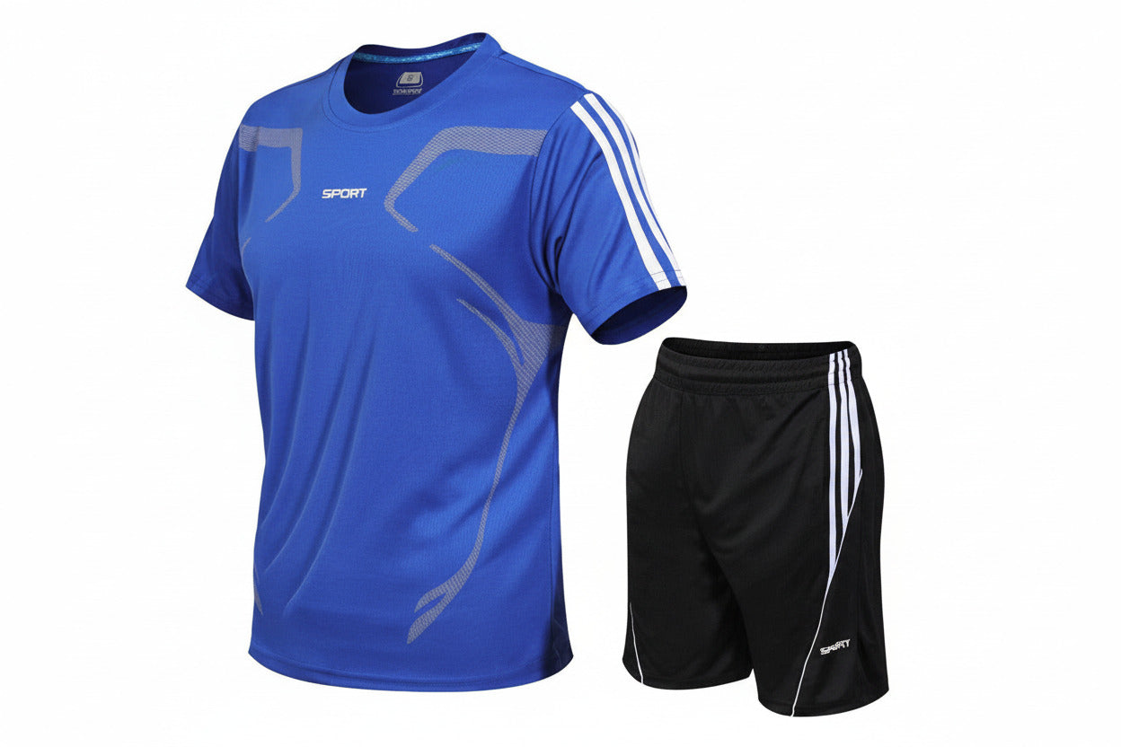 Tuta Uomo Fitness e Running – Completo Sportivo Tecnico Palestra