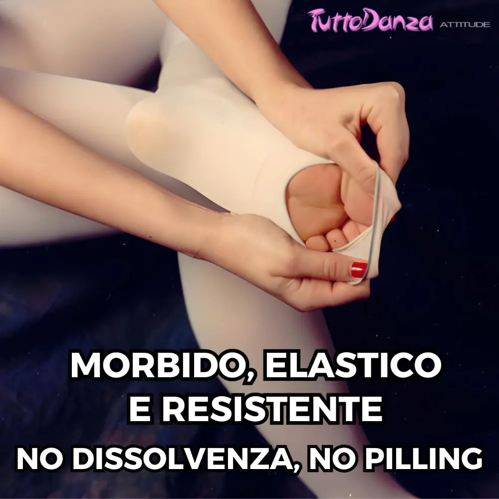 Collant per ballerine Danza Classica Convertibili calze rosa