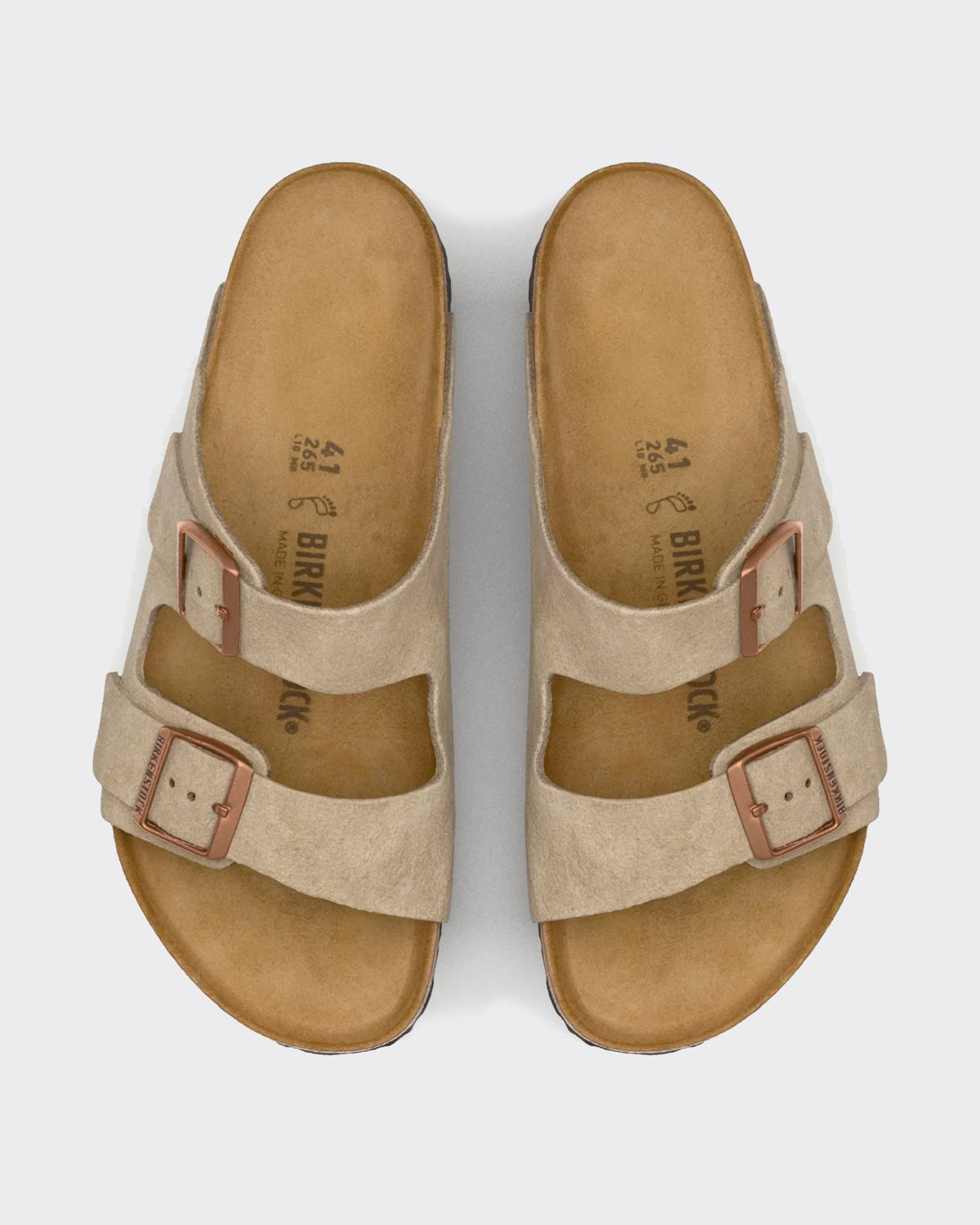 Ciabatta Arizona Suede Leather Taupe