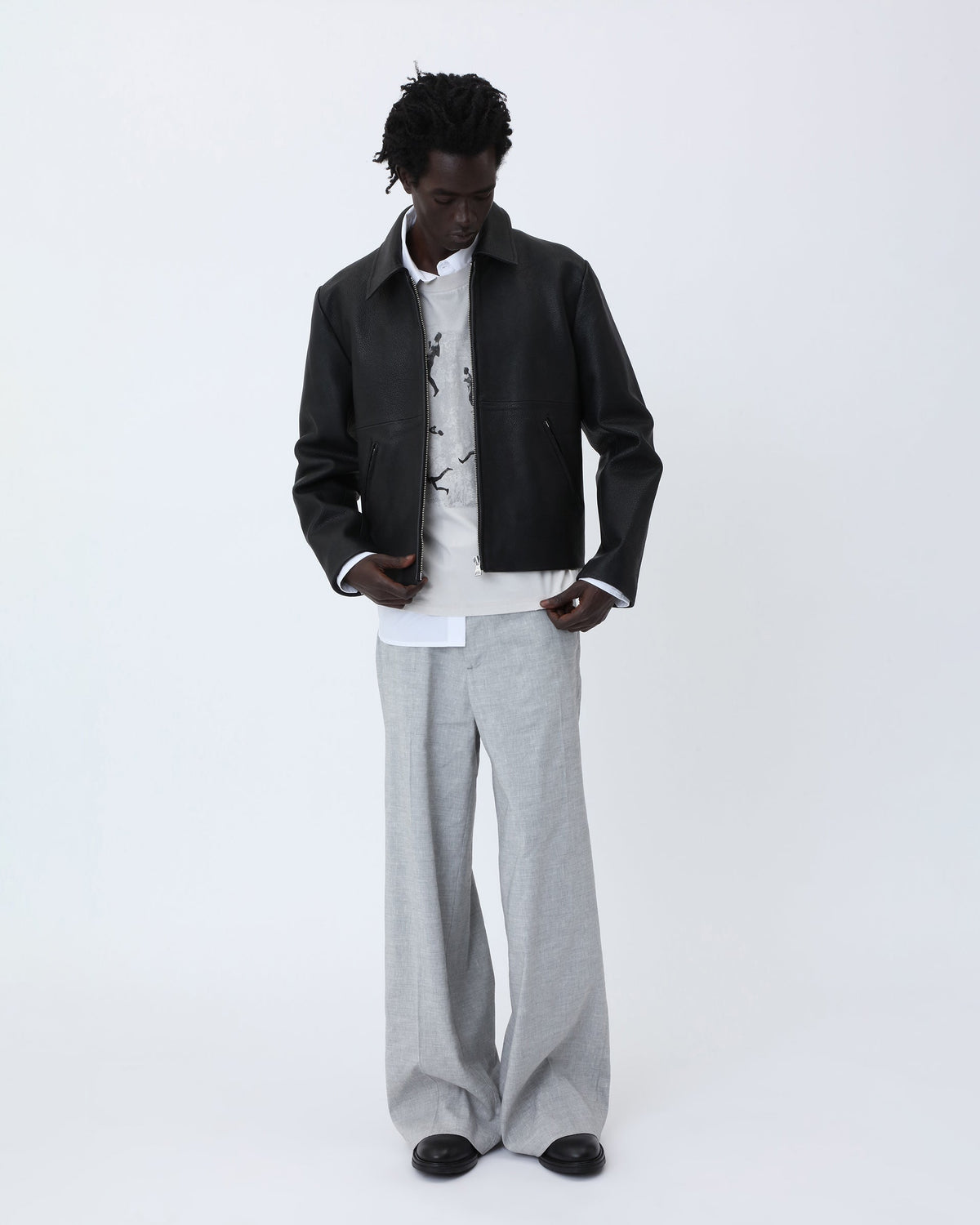 Giacca Leather Dutton Nera