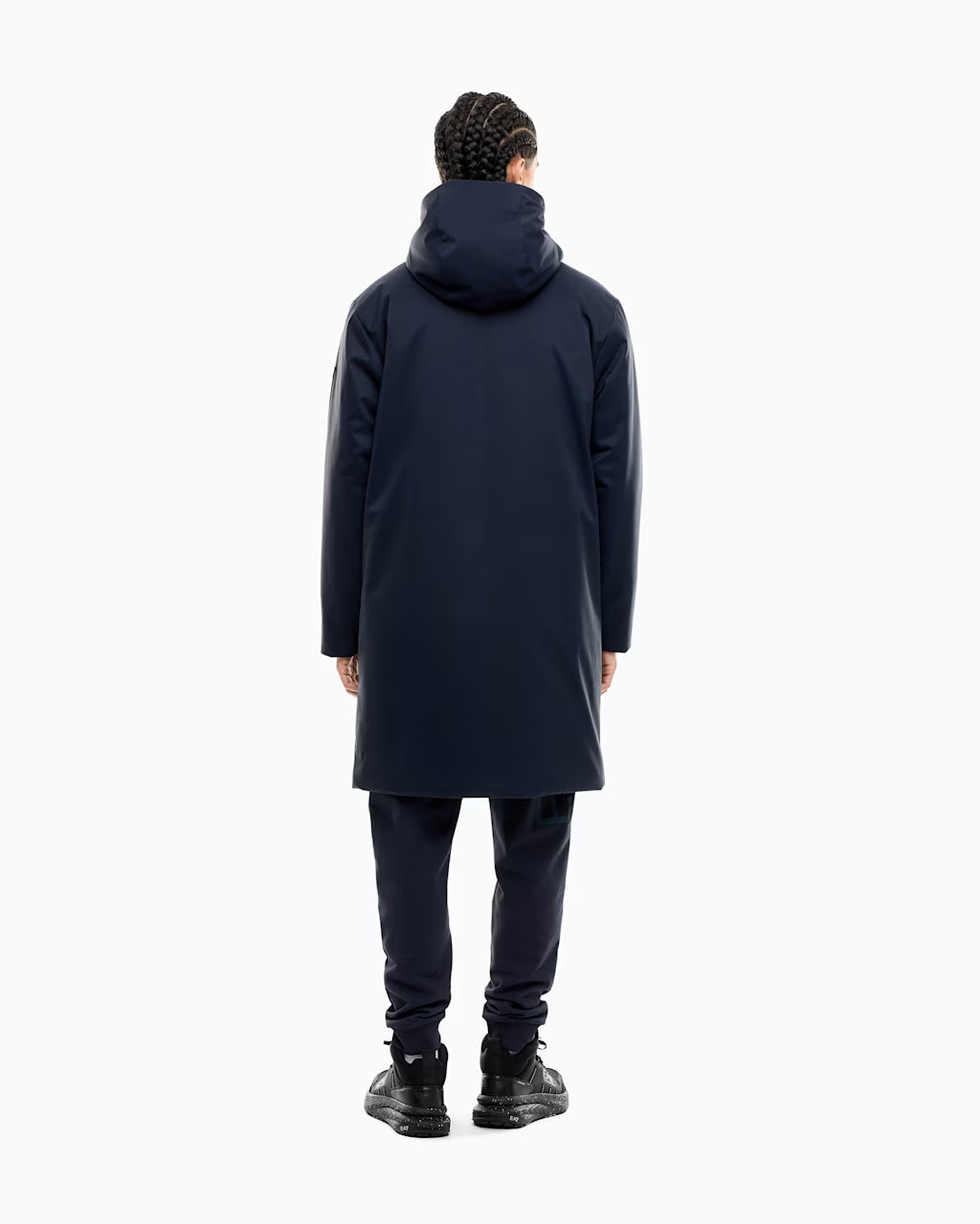 EA7 ARMANI giubbotto Caban da uomo con cappuccio 7M002375 AF15952 UB102 blu