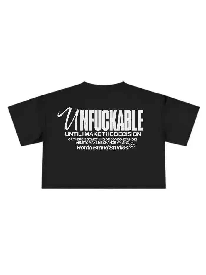 Unfck – T-Shirt Donna Cropped 200gsm Made in Italy