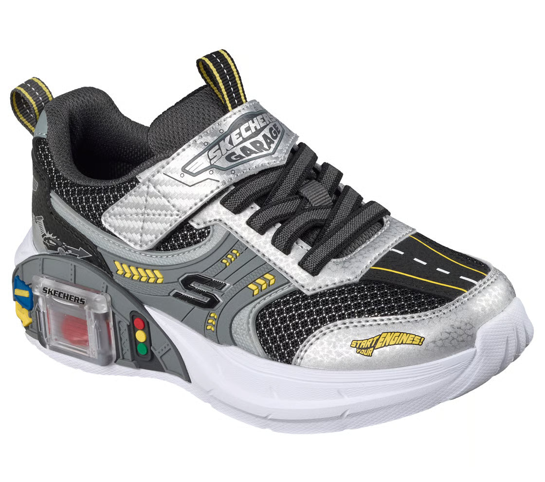 Skechers scarpa da ginnastica da bimbo Garage 402150L/SLBK grigio