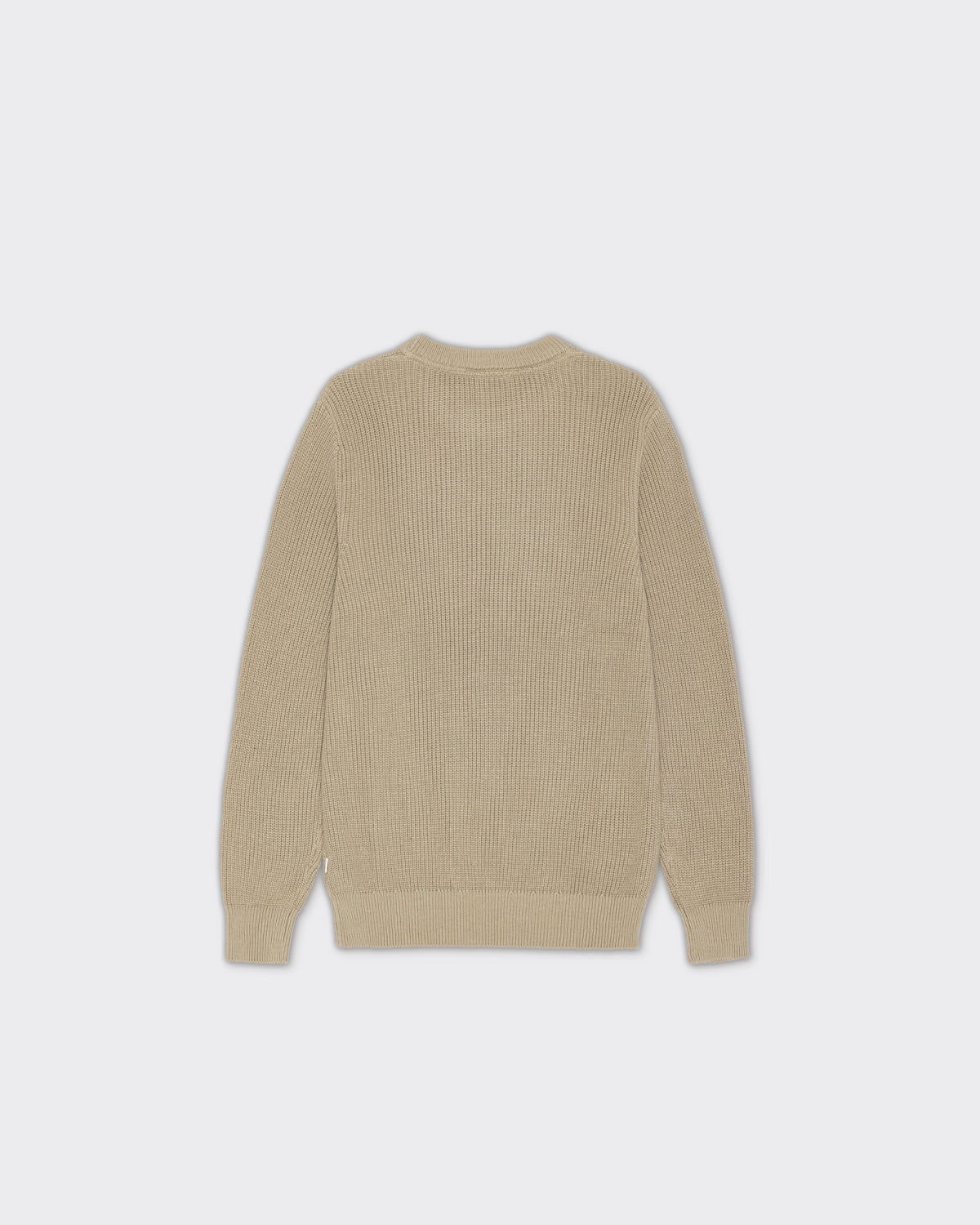 Crewneck Knit Rib Dark Sand
