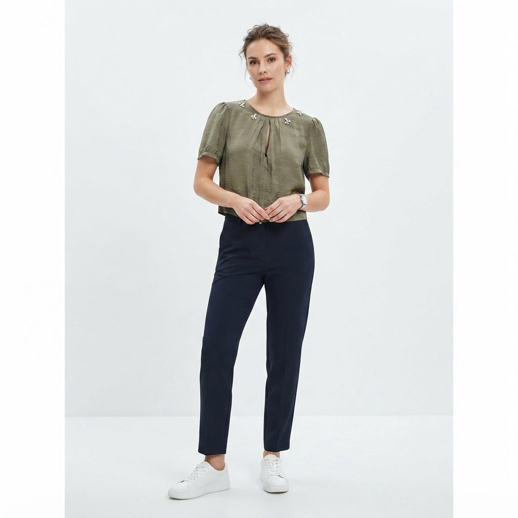 Relish Blusa DEMARTY corta RDP2603054052 1871 oliva
