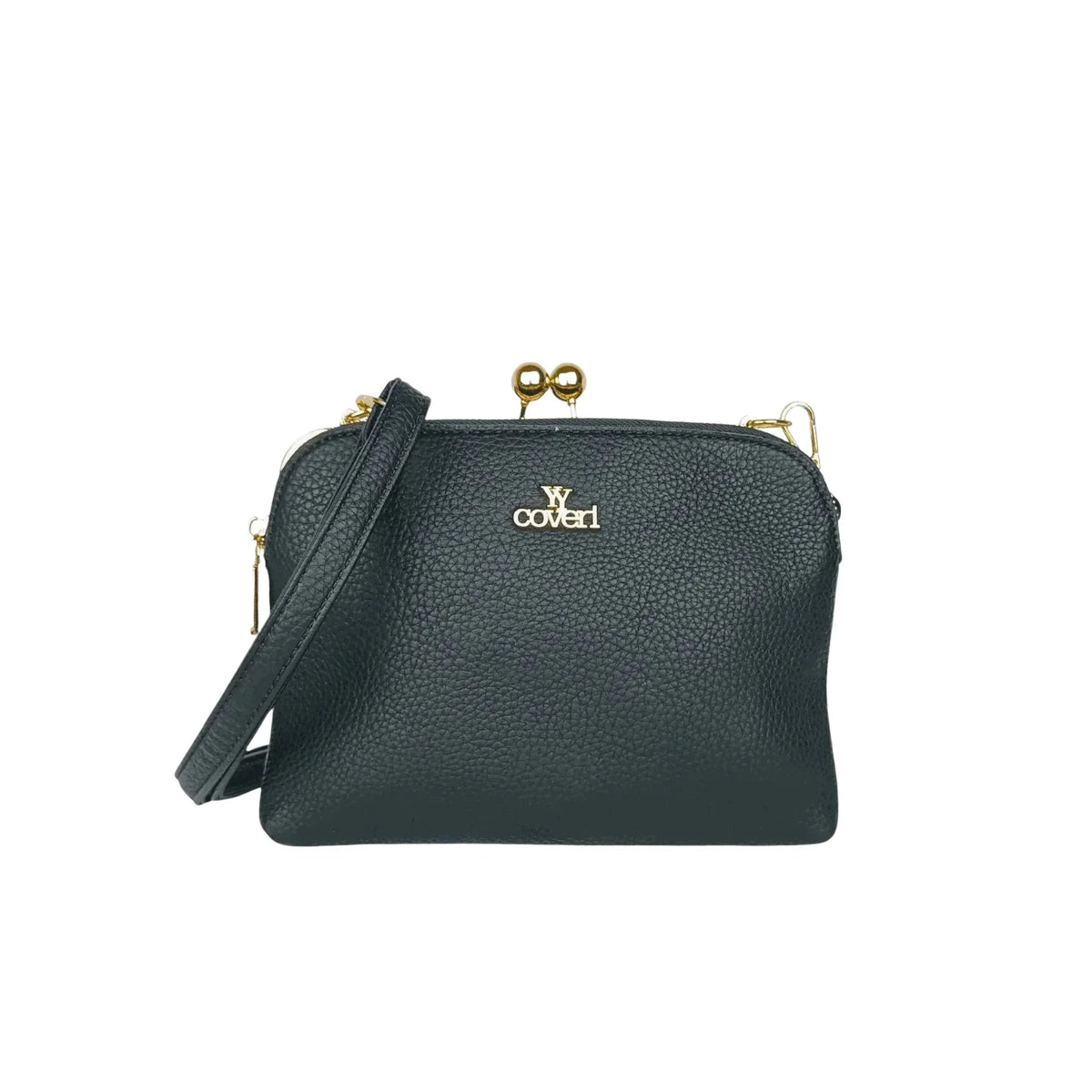 YY Coveri Pochette a Tracolla in Ecopelle con Logo Dorato