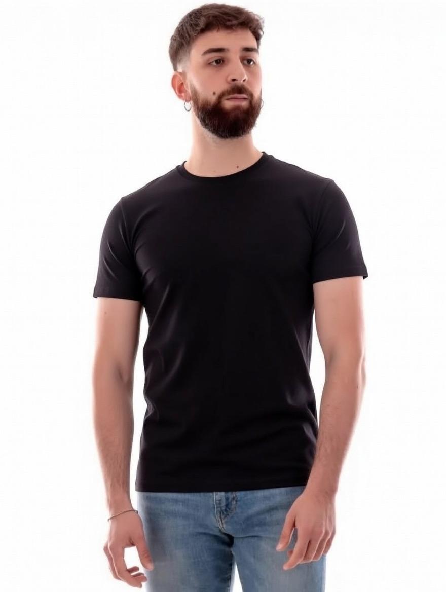 Yes Zee maglietta manica corta da uomo 0382 T778 OQ00 0801 nera