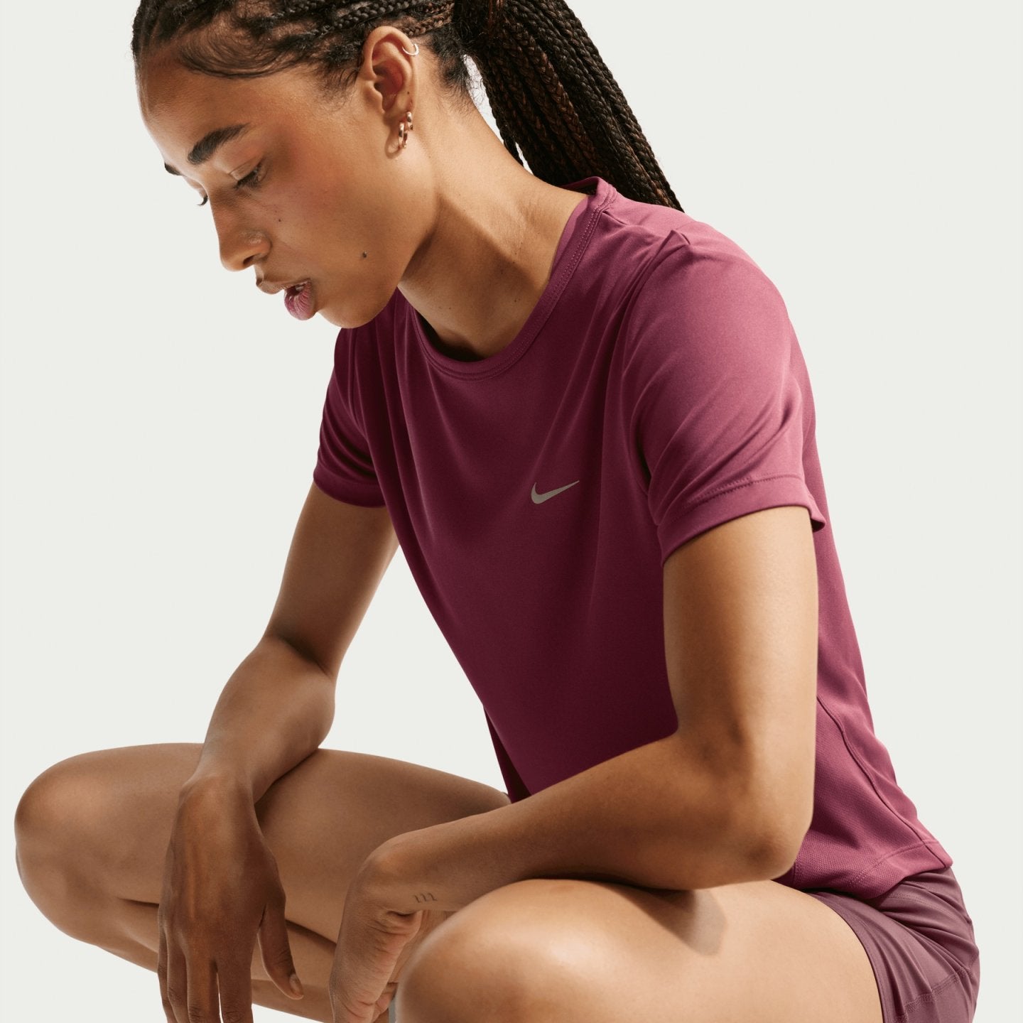 Nike T-shirt Running Donna Tempo Dri-FIT HQ0648-654 Rosa