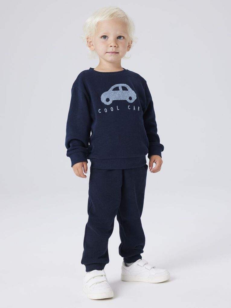 Name It NMMOBEAR NREG 13233703 – Felpa Bambino Blu 2-8 Anni