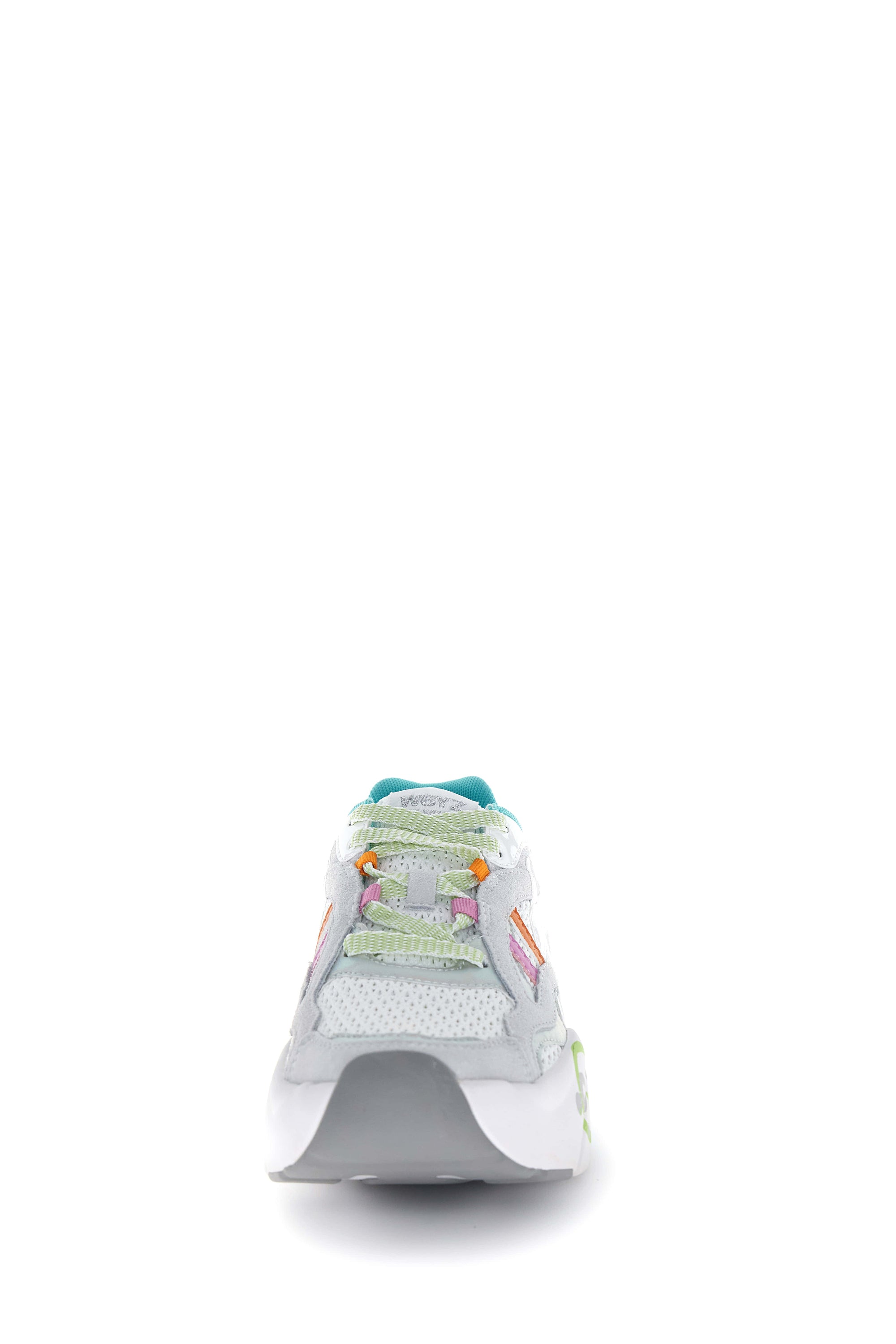 IDA-W. - Sneakers in suede e tessuto tecnico - Bianco-Argento