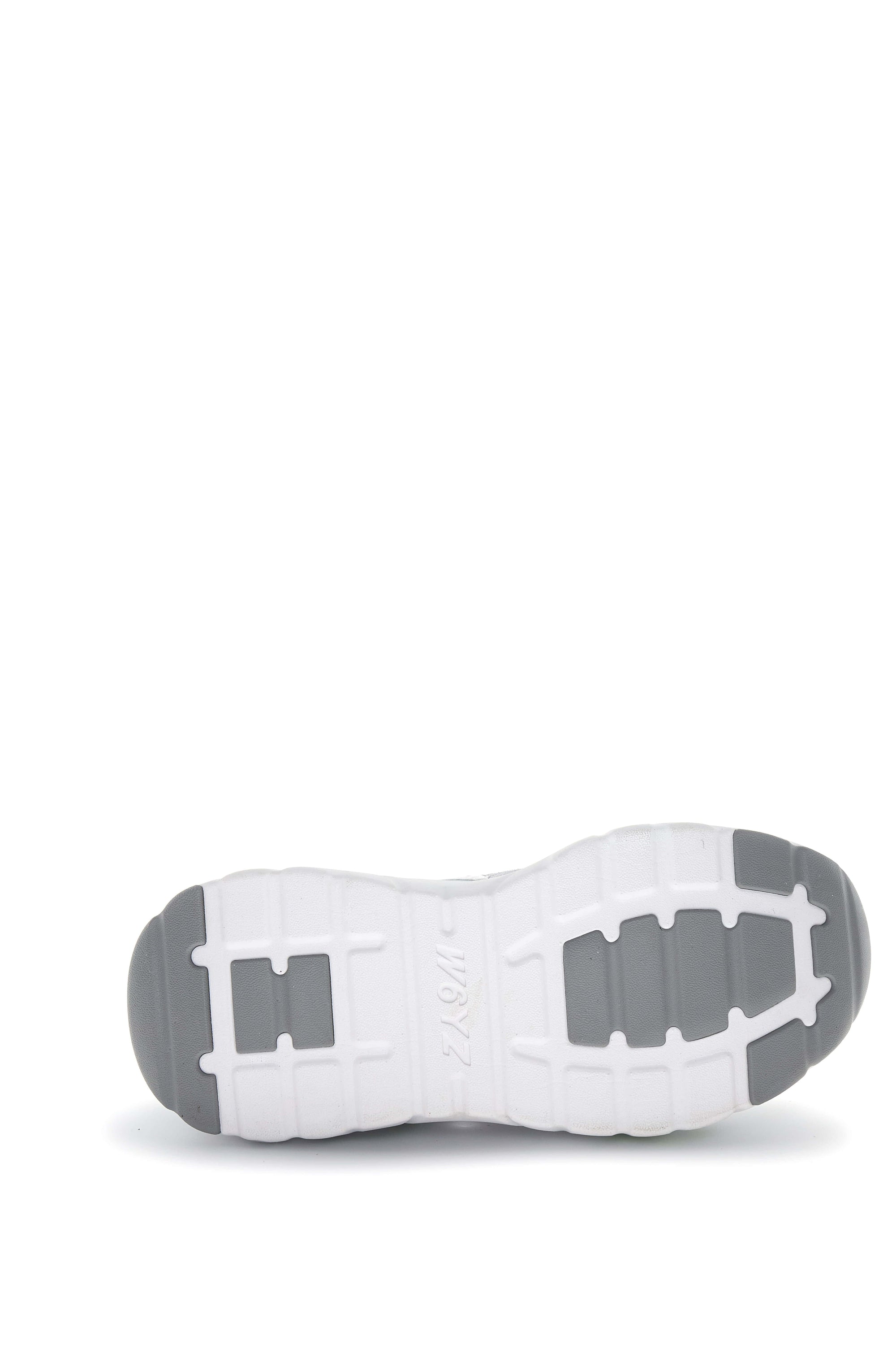 IDA-W. - Sneakers in suede e tessuto tecnico - Bianco-Argento