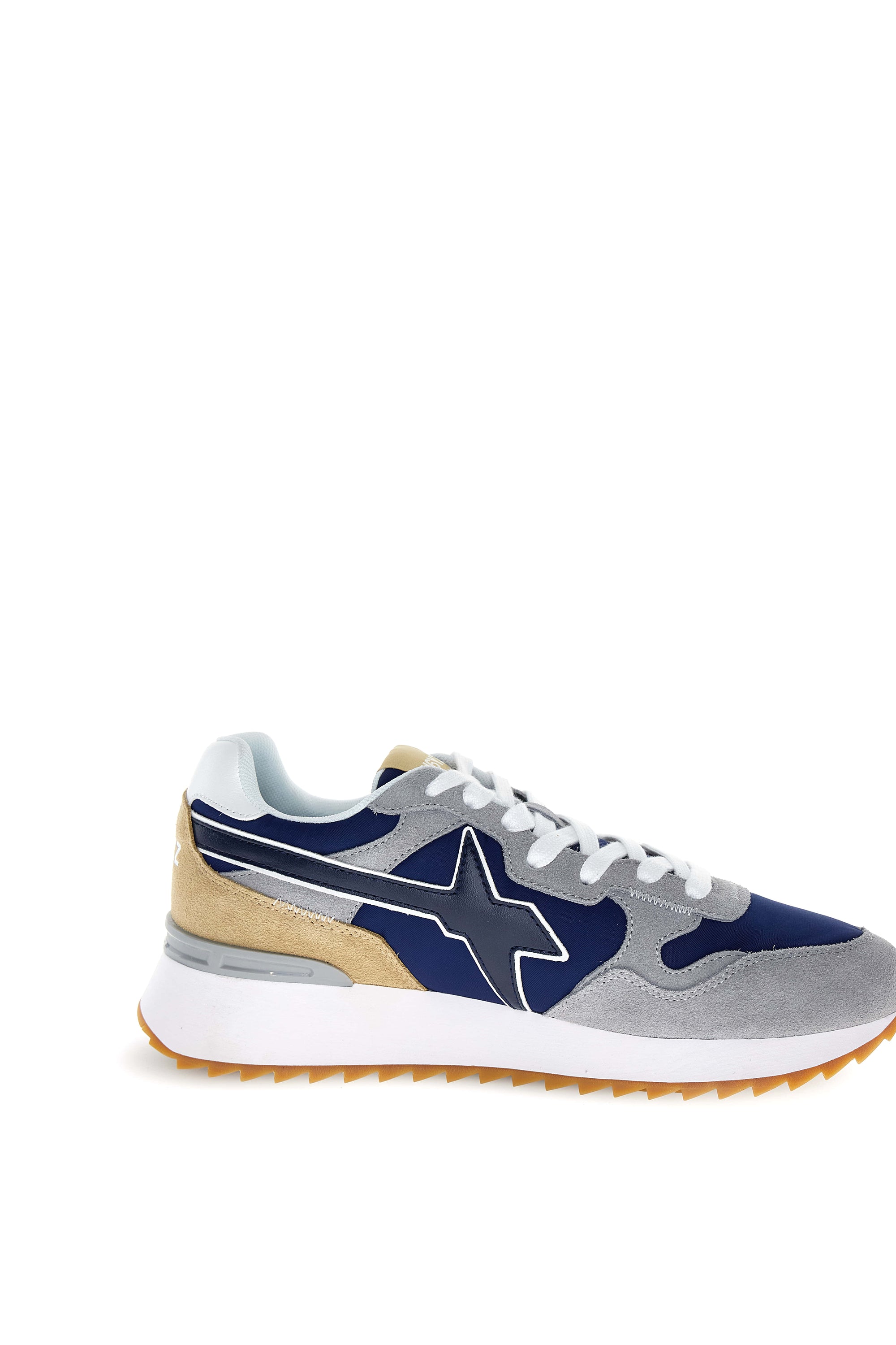 YAK-M. - Sneakers in tessuto tecnico e suede - Grigio-Navy