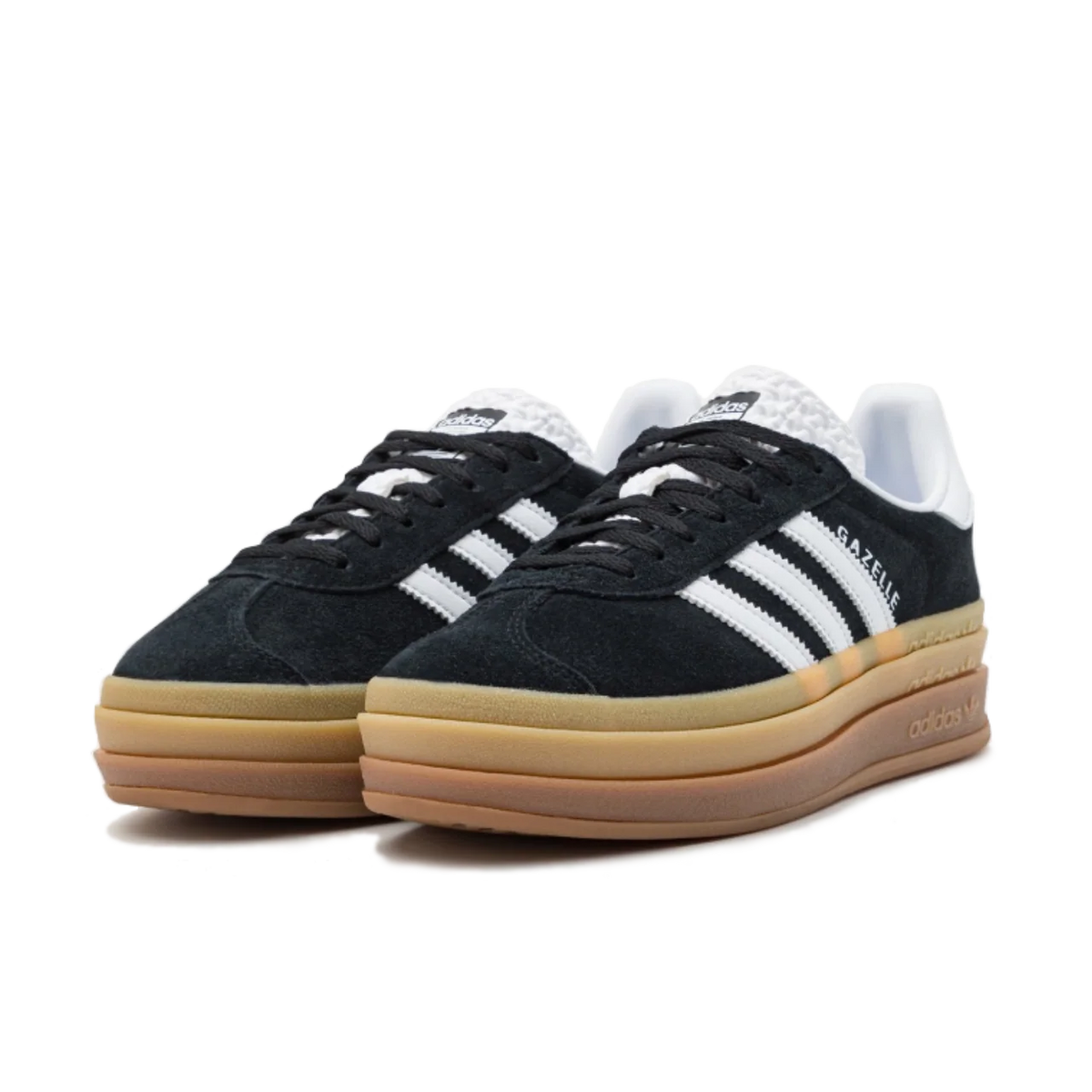 adidas Gazelle Bold Black White Gum
