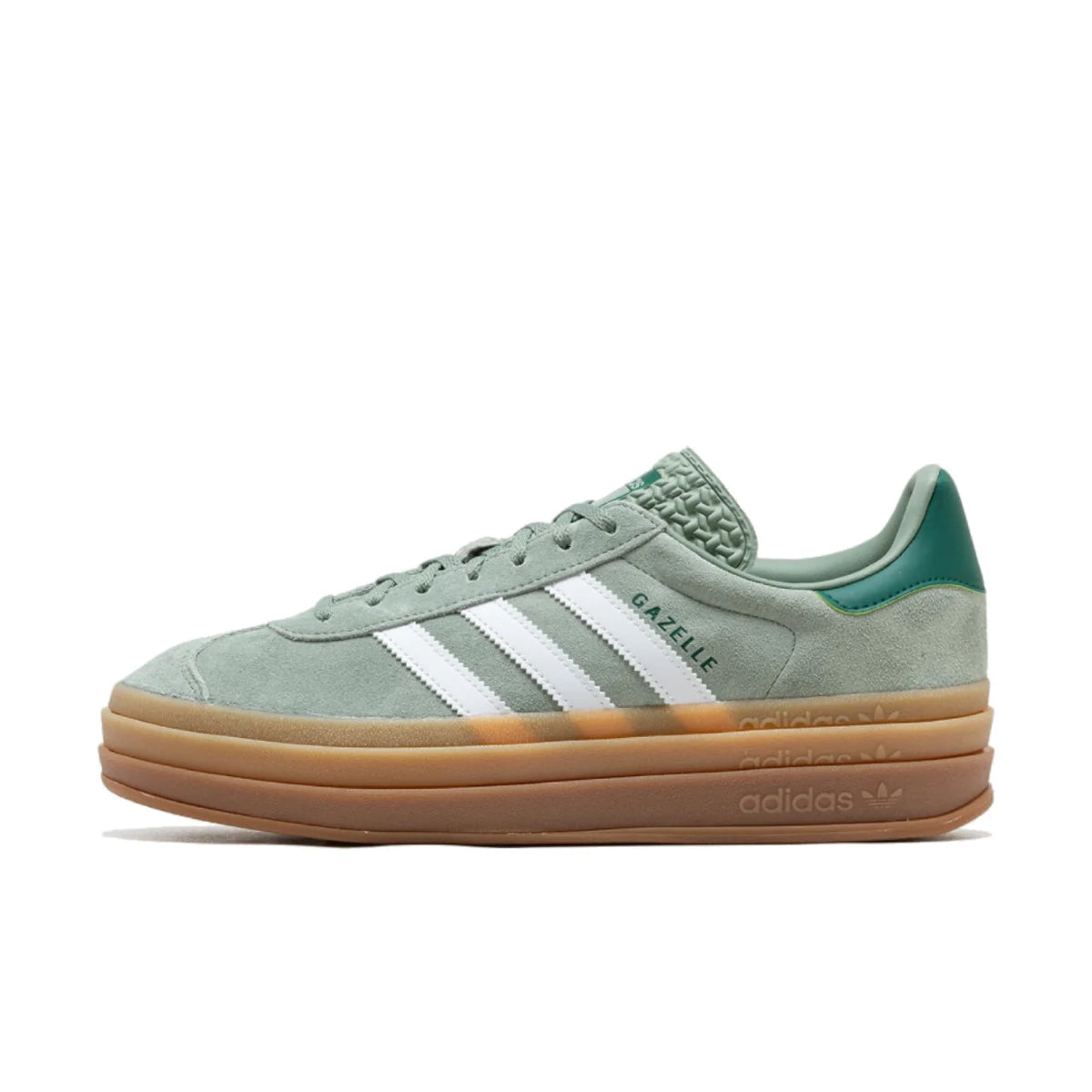 adidas Gazelle Bold Silver Green Gum