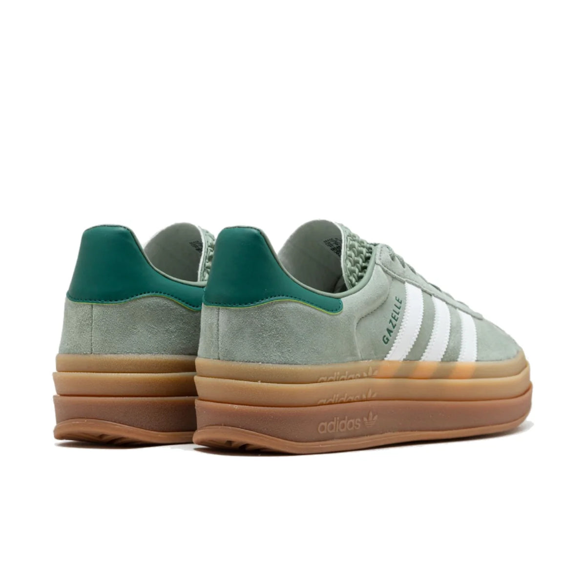 adidas Gazelle Bold Silver Green Gum