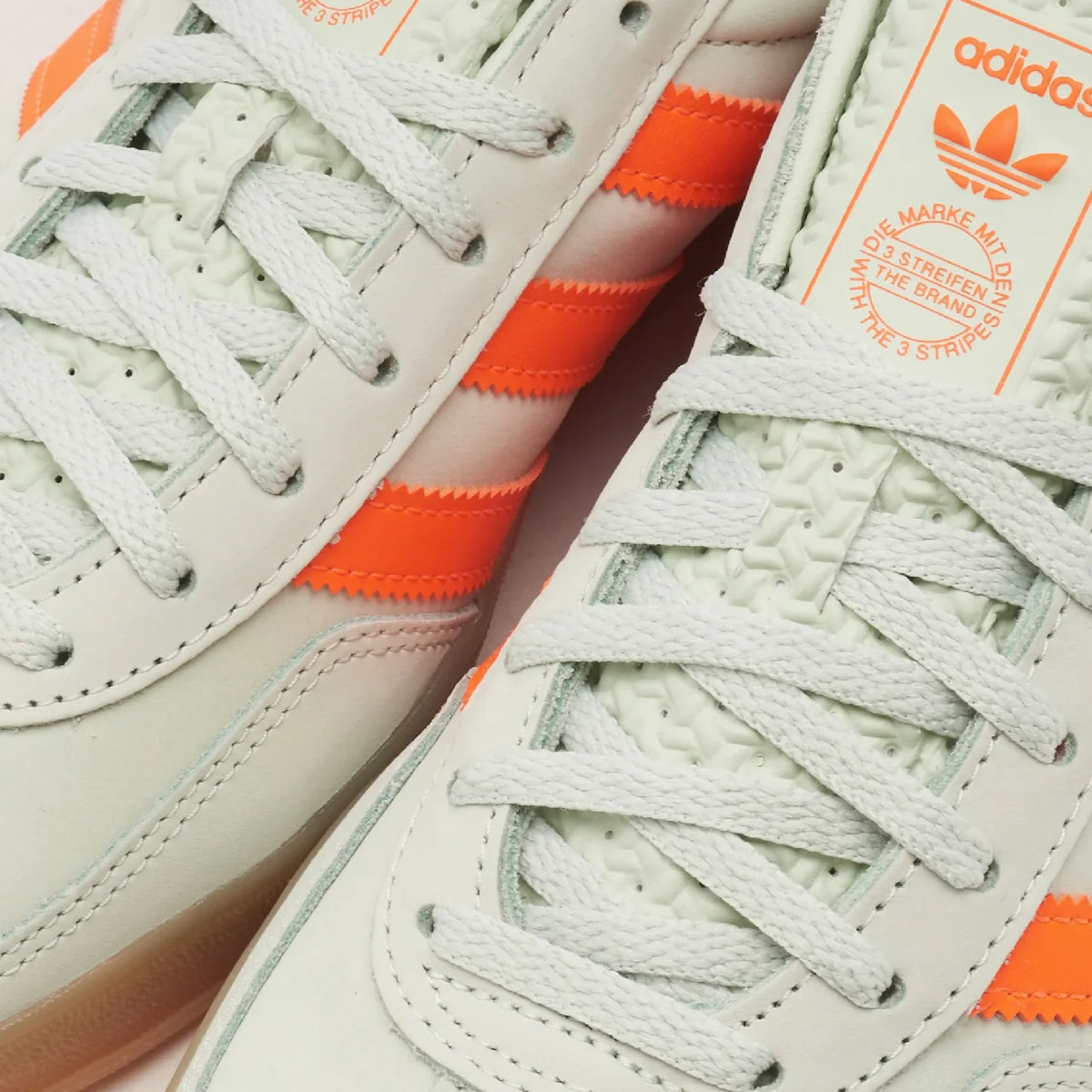 adidas Gazelle Indoor Linen Green Solar Orange