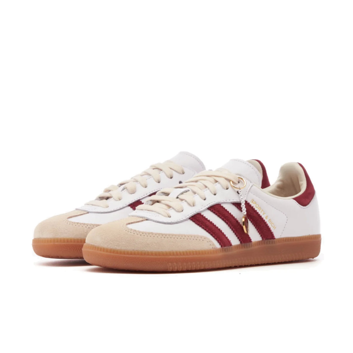 adidas Samba Sporty &amp; Rich White Collegiate Burgundy