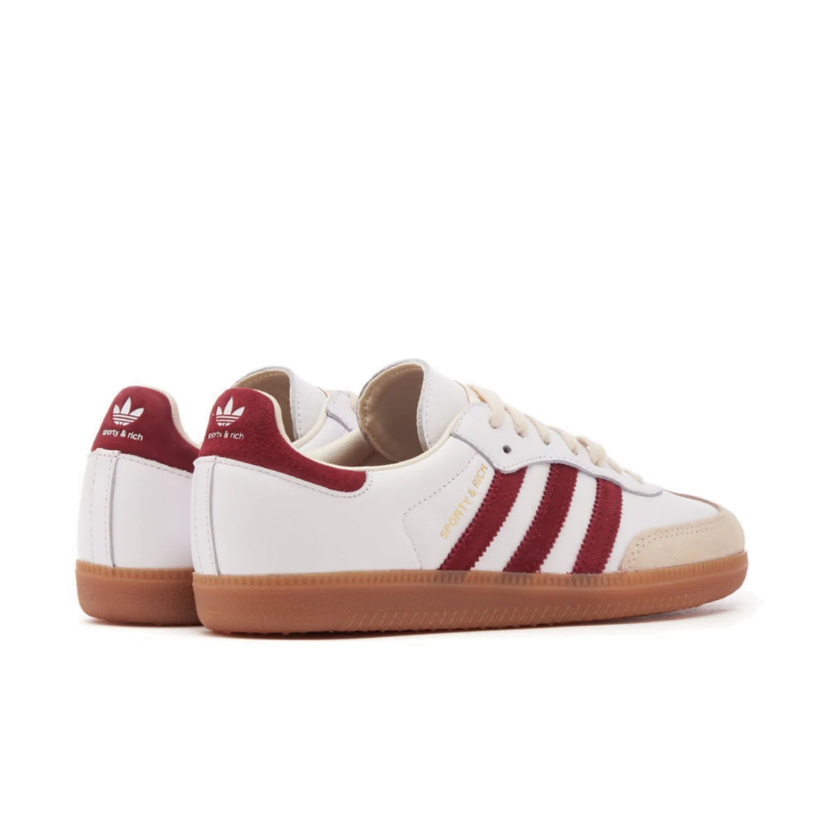 adidas Samba Sporty &amp; Rich White Collegiate Burgundy