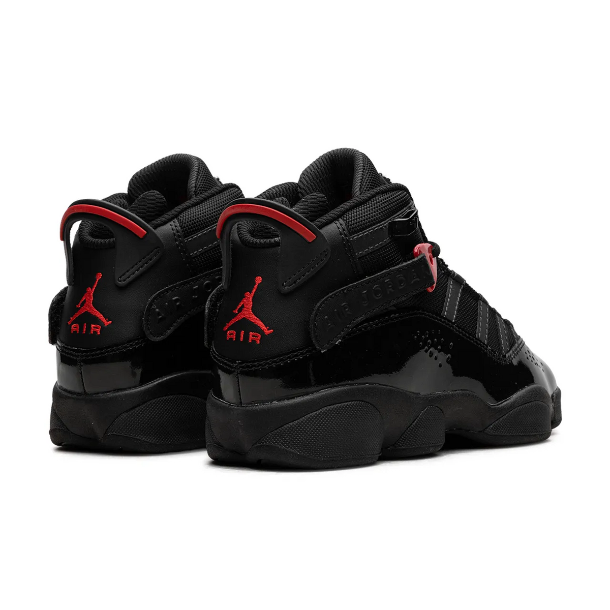 Jordan 6 Rings Black Anthracite Fire Red