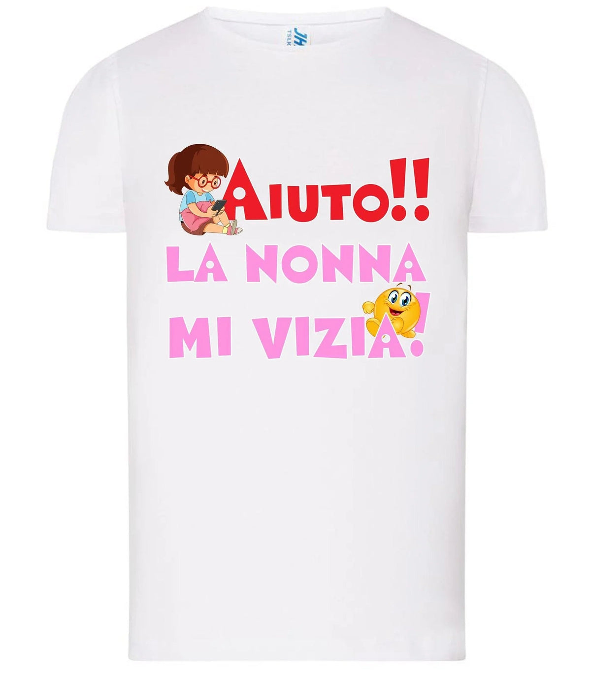 Aiuto la Nonna mi Vizia T-shirt solo da femmina Mod. Slim