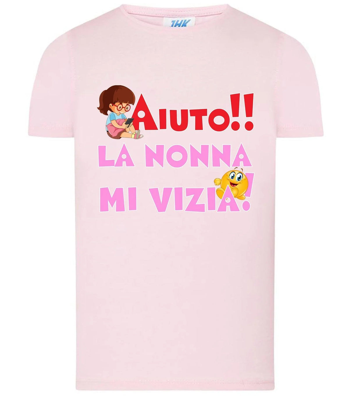 Aiuto la Nonna mi Vizia T-shirt solo da femmina Mod. Slim