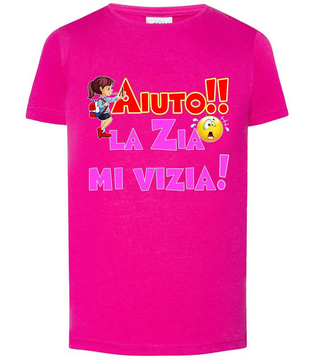Aiuto la Zia mi Vizia T-shirt solo da femmina Mod. Slim